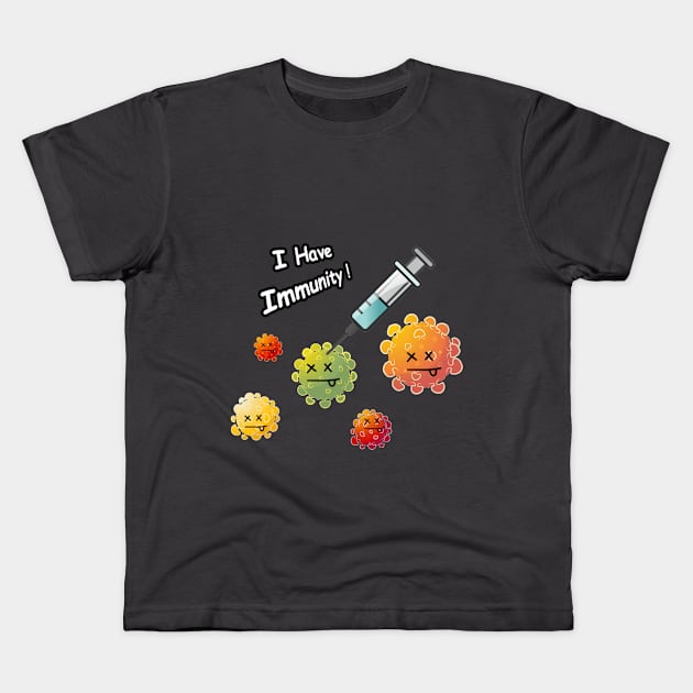 Virus Immunity Kids T-Shirt by InspirationPL